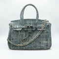 Distressed Denim Bag