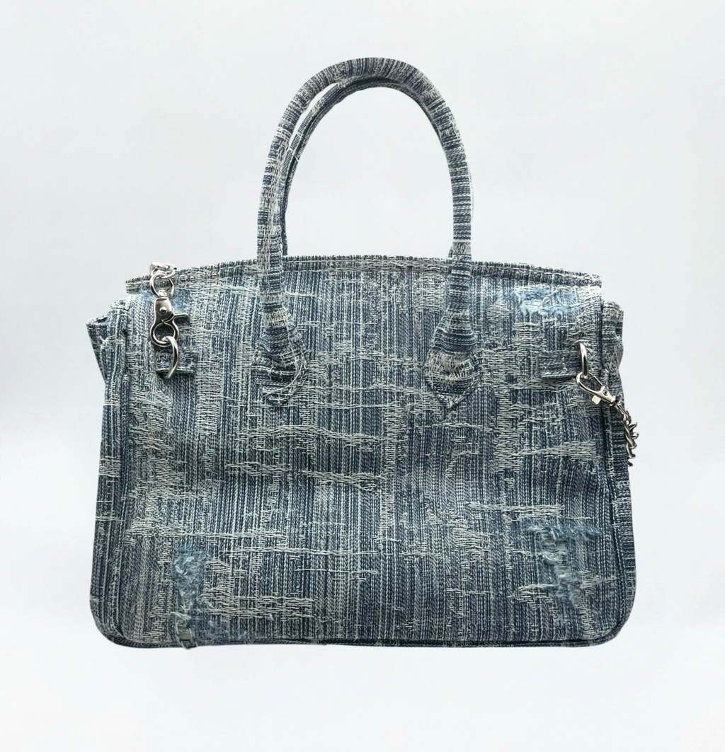 Distressed Denim Bag